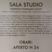 Sala Studio Bortolo Tommaso Sozzi  -Targa